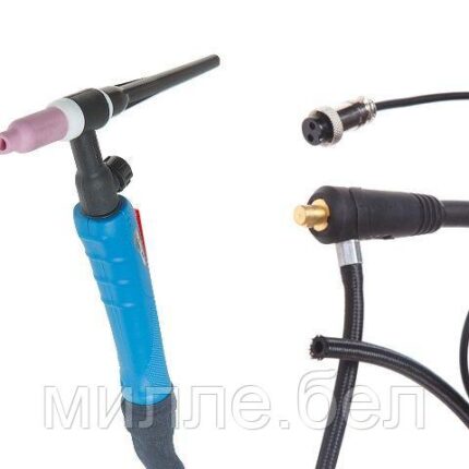 Горелка сварочная TIG WGT-17V (4м, 150А, разъем 10-25, вентиль) SOLARIS