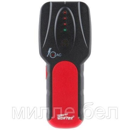 Детектор проводки WORTEX MD 3009 в блистере. глубина до 50 мм. (металл: 30 мм, дерево: 19 мм, проводка: 50 мм)