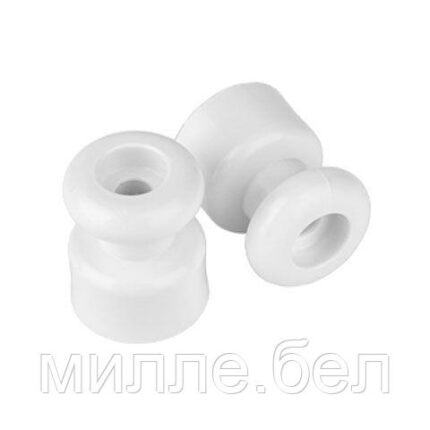 Изолятор для ретро провода (10штуп) белый BYLECTRICA