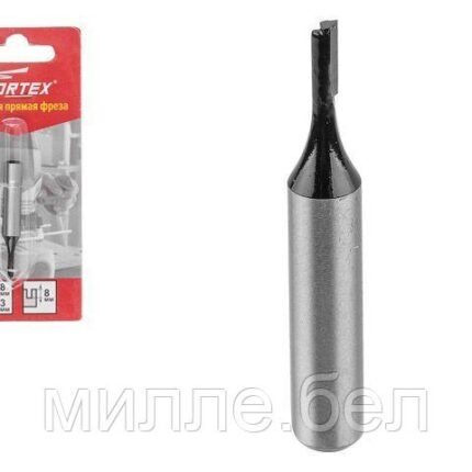 Фреза пазовая прямая 3х8 мм WORTEX