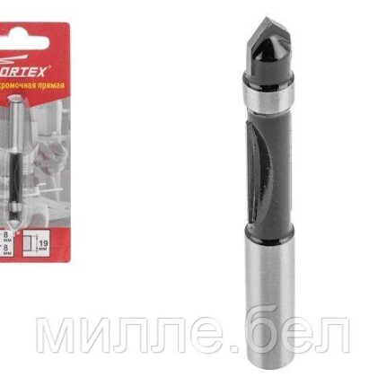 Фреза кромочная прямая 8х19 мм WORTEX