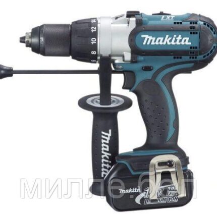 Аккум. ударная дрель-шуруповерт MAKITA LXT DHP 451 RFE в чем. (ОТГРУЗКА ТОЛЬКО ПО ЭТН/ЭТТН | 18.0 В, 2 акк.,
