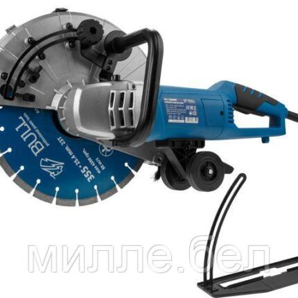 Бетонорез электрический BULL BCS 3526 в кор. 2600 Вт, 355 мм, глуб. 125 мм (4300 об/мин, мокрый и сухой рез)