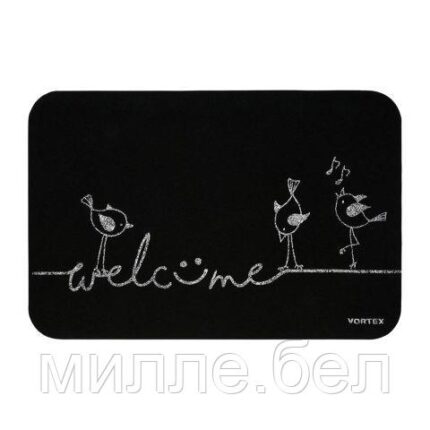 Коврик придверный "Welcome",  птицы 40*60см, VORTEX (ВОРТЕКС)