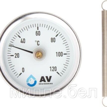 Термометр стрелочный показывающий накладной, AV Engineering