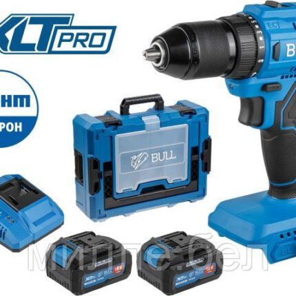 Аккум. дрель-шуруповерт BULL SR 1803 Xcase XLTpro БЕСЩЕТ., 2x4 А*ч, 18 В, 45 Н*м, БЗП 13 мм (ОТГРУЗКА ТОЛЬКО