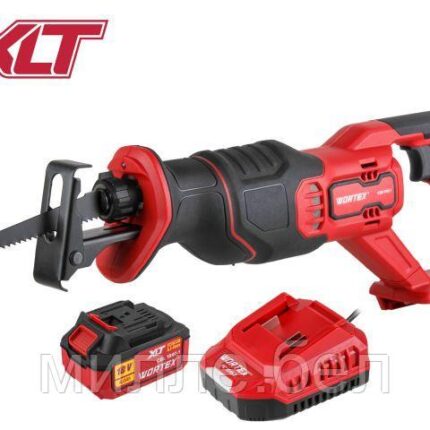 Аккум. сабельная пила WORTEX CSR 1118-1 в кор. ALL1 XLT SET 18В, 4 Ач акб, дер. 110 мм (18 В, 4 Ач акб, зу,