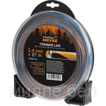 Леска ф 2.4 мм х 87 м витой круг сеч. TRIPLE PRO STARTUL METSA (трехкомпонентная)