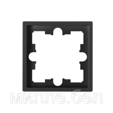 Рамка 1-местная графит, Carre, BYLECTRICA