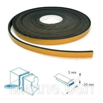 Лента межфланцевая уплотнительная 5x20 (10м) (STARFIX)