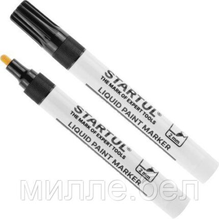 Маркер промышл. перманентный на основе жидк. краски черный STARTUL PROFI (ST4360-02) (толщ. линии 2,0 мм)