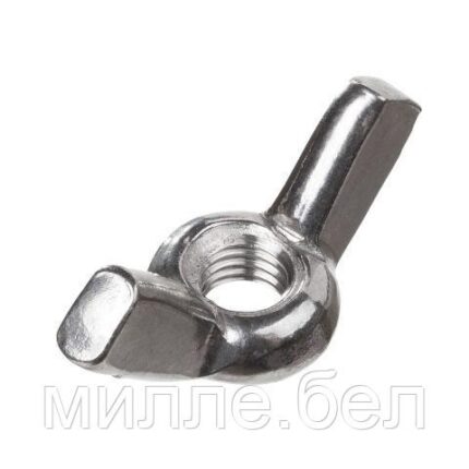 Гайка барашковая М8, нерж. сталь (А2) DIN 315 (100 шт в карт. уп.) (STARFIX)