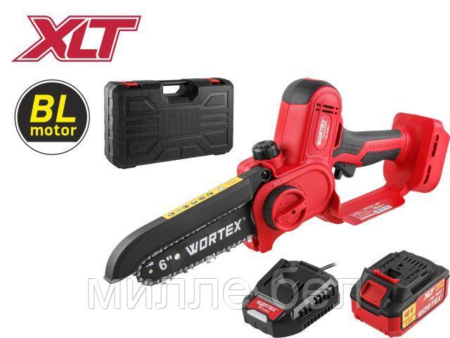 Аккум. мини-пила WORTEX CEC 2518-2 в чем. ALL1 XLT SET БЕСЩЕТ., 18 В, 15 см (шина 15 см, 1/4")