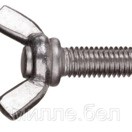 Винт М6х12 мм барашковый, нерж. сталь (А2) DIN 316 (10 шт в зип-локе) STARFIX