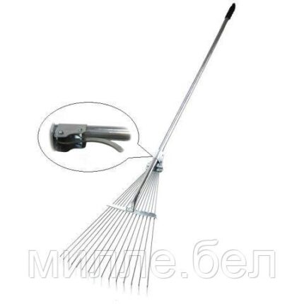 Грабли веерные раздвижные "Лидер"с мет. черенком (ХОЗЛИДЕР)