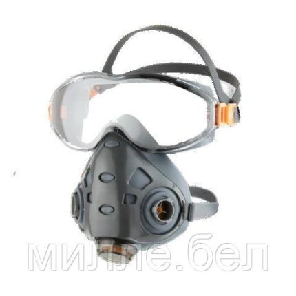 Полумаска фильтрующая Jeta Safety (9500) р-р L (с интегрированными очками, р-р L)