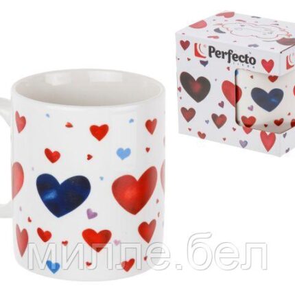 Кружка керамическая, в кор., 350 мл., ROMANCE-2, PERFECTO LINEA