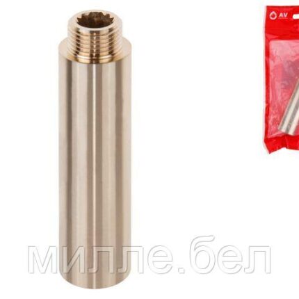 Удлинитель 1/2" вн.-нар. х 100 мм, AV Engineering (инд. упак.) (Латунь, макс.  16 бар, макс.  110 °С)