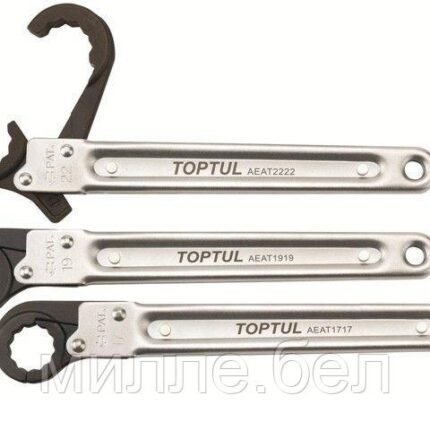 Ключ накидной запирающийся с псевдотрещоткой 13мм TOPTUL