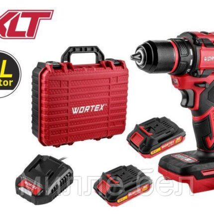 Аккум. дрель-шуруповерт WORTEX BD 2025-1 DLi в чем. ALL1 XLT БЕСЩЕТ, 18 В, 50 Н*м, 2х2 А*ч, БЗП 13 м (ОТГРУЗКА