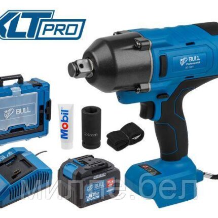 Аккум. ударный гайковерт BULL SC 1801 Xcase XLTpro БЕСЩЕТ., 18 В, 1000 Н*м, 3/4", 1х6 А*ч, з/у 4 А (вес 3.3