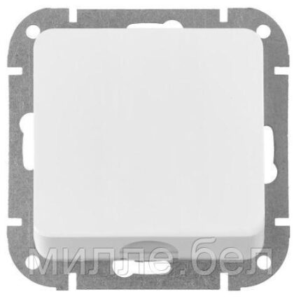 Розетка для вывода кабеля (скрытая) белая, Astrum, BYLECTRICA