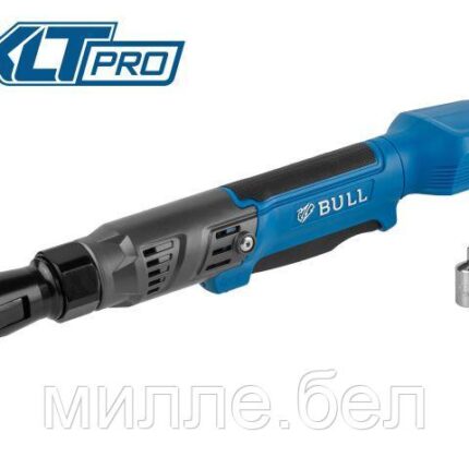 Аккум. угловая трещотка (гайковерт) BULL CRW 9020 в кор. XLTpro SOLO 90 Нм, 0-200 об/мин., LED (внешний