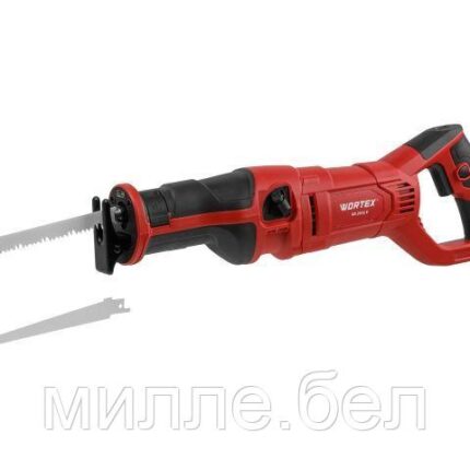 Сабельная пила WORTEX SR 2012 E в кор. + 2 пильных полотна 1200 Вт, дер. 210 мм, ход 30 мм, рег.об. (1200 Вт,