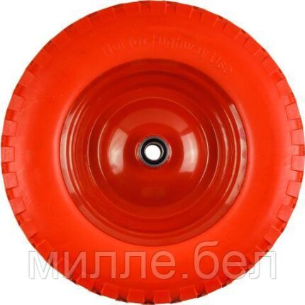 Колесо полиурет. 4.00-8" (подшипн. усил. ф35x16 мм, для оси 16x100мм) (Подходит к тачкам: WB301-1) (ECO)