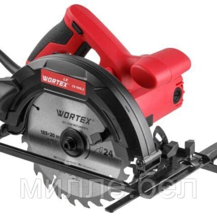 Циркулярная пила WORTEX LX CS 1915-2 в кор. 1400 Вт, 185х20х24Т (Пропил в дереве (90°/45°)  65/45 мм)