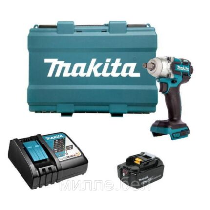 Аккум. шуруповерт MAKITA LXT DTD 153 RT в кейсе (18.0 В, 1 акк., 5.0 А/ч Li-Ion, 1 скор., 170 Нм)