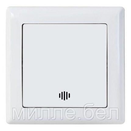 Выключатель 1-клав. (c подсветкой, скрытый, пруж. зажим) белый, DARIA, MUTLUSAN (10 A, 250 V, IP 20)