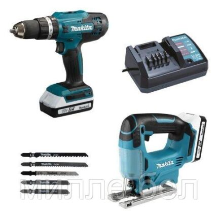 Аккум. дрель-шуруповерт MAKITA LXT HP488D + аккум. лобзик JV183D (ОТГРУЗКА ТОЛЬКО ПО ЭТН/ЭТТН | в комплекте 2