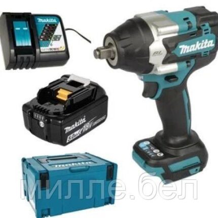 Аккум. ударный гайковерт MAKITA LXT DTW700RT1J в кейсе (18.0 В, 1 акк., 5.0 А/ч Li-Ion, посадочн. квадрат 1/2