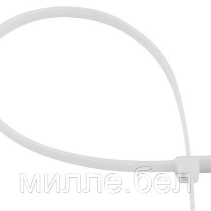 Хомут-стяжка с монтажным отверстием 4.8х200 мм белый (100 шт в уп.) STARFIX