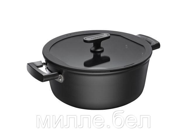 Кастрюля 5л c крышкой Hard Face FISKARS