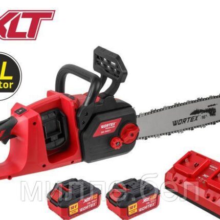 Аккум. пила цепная WORTEX CEC 3536-2 шина 40 см (16"), 3/8" LP, 1.3 мм ALL1 XLT SET БЕСЩЁТ, 18В+18В