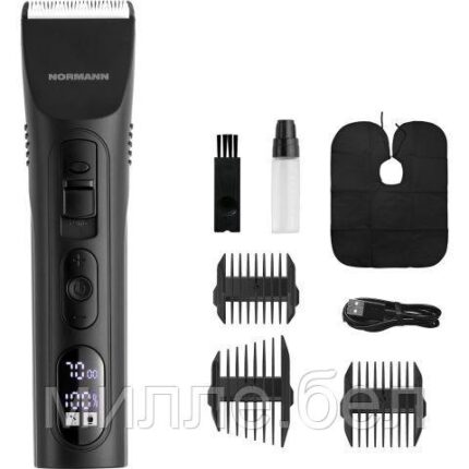 Машинка для стрижки волос NORMANN AHC-590 (Li-ion аккум. 1500 мАч, 90 мин работы, Type-C, длина