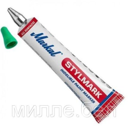 Маркер промышл. перманентный с шариковым наконечником MARKAL STYLMARK ЗЕЛЕНЫЙ (Толщина линии 3 мм. Цвет