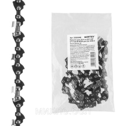 Пильная цепь 25.4 см (10") 3/8" LP 1.1 мм WORTEX для CEC 2518-3