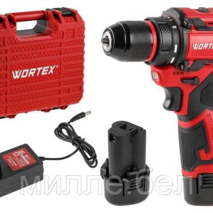 Аккум. дрель-шуруповерт WORTEX BD 1213-1 Dli в чем. 12 В, 40 Н*м, 2х2 А*ч, БЗП 10 мм (ОТГРУЗКА ТОЛЬКО ПО