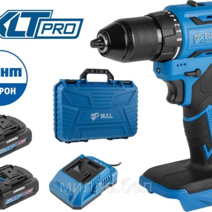 Аккум. дрель-шуруповерт BULL SR 1804 R-series в чем. XLTpro БЕСЩЕТ., Импульс., 18 В, 50 Н*м, 2х2 А*ч (ОТГРУЗКА