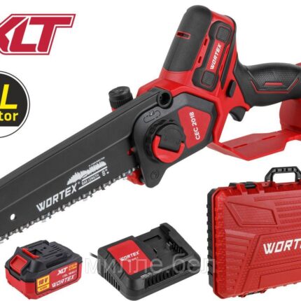 Аккум. мини-пила WORTEX CEC 2018 в чем. ALL1 XLT SET БЕСЩЕТ., 18 В, 20 см (шина 20 см (8"), 1/4", 1.3 мм)