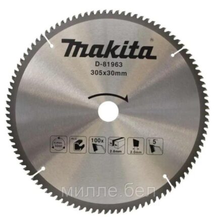 Диск пильный 305х30х2,8/2 мм 100 зуб. по алюминию MAKITA