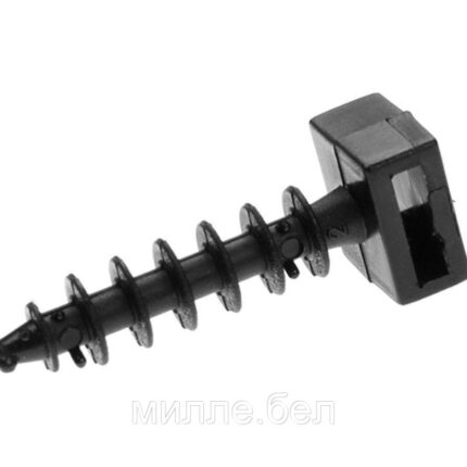 Дюбель для хомута-стяжки 8.0х45 мм черный (500 шт) STARFIX