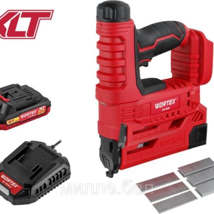 Аккум. гвоздезабиватель WORTEX NG 1830 в кор. ALL1 XLT SET, 18 В, 15-32 мм, 30 уд/мин. (тип гвоздей: 18GA)