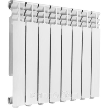 Радиатор биметаллический 500/80, 8 секций, серия Гродно, AV Engineering (Вес 9,52 кг, теплоотдача 1064 Вт)