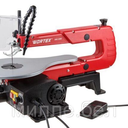 Лобзиковый станок WORTEX ESS 1250 в кор. 120 Вт, 50 мм, 400-1600 ход/мин (Ножная педаль, регулировка угла