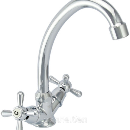 Смеситель Istok life Luxe двухвентильный для кухни с изливом 140 мм Арт. 0402.774