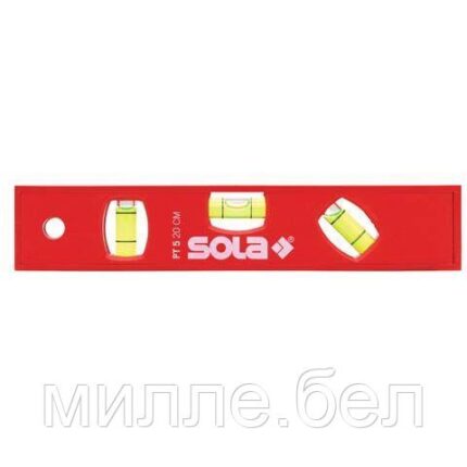 Уровень 200мм 3 глазка пластм. магнит. РТM 5 20 (SOLA)